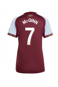 Aston Villa John McGinn #7 Voetbaltruitje Thuis tenue Dames 2025-26 Korte Mouw